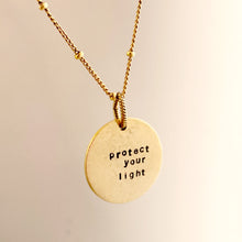 Load image into Gallery viewer, Protect your light pendant necklace