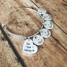 Load image into Gallery viewer, This mom belongs to...custom charm bracelet