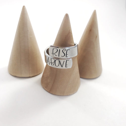 Personalized Wrap Ring - Rise Above