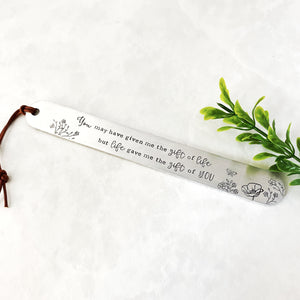 “Gift of life” bookmark