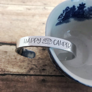 “Happy Camper” cuff