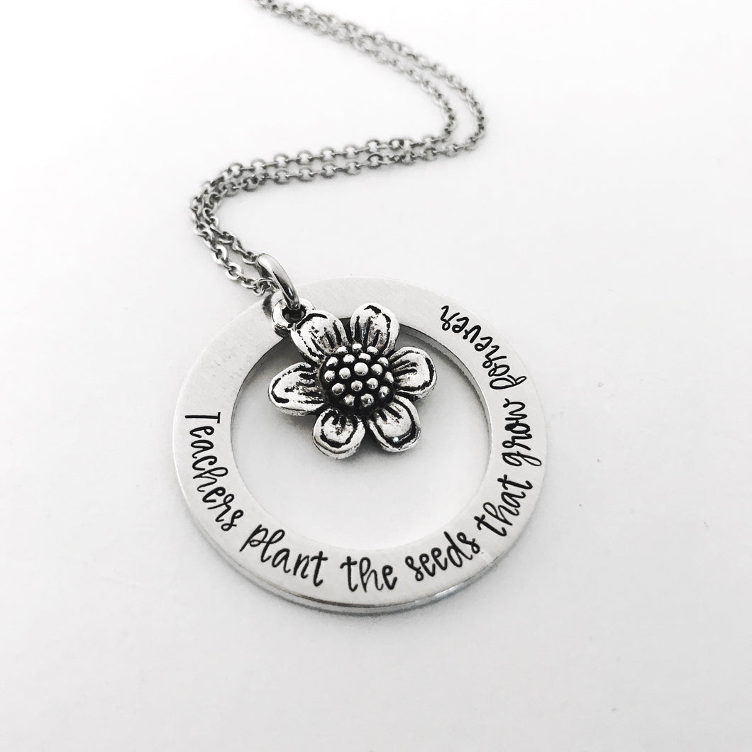 Teachers plant the seeds necklace