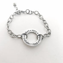 Load image into Gallery viewer, Wide link charm bracelet for mom