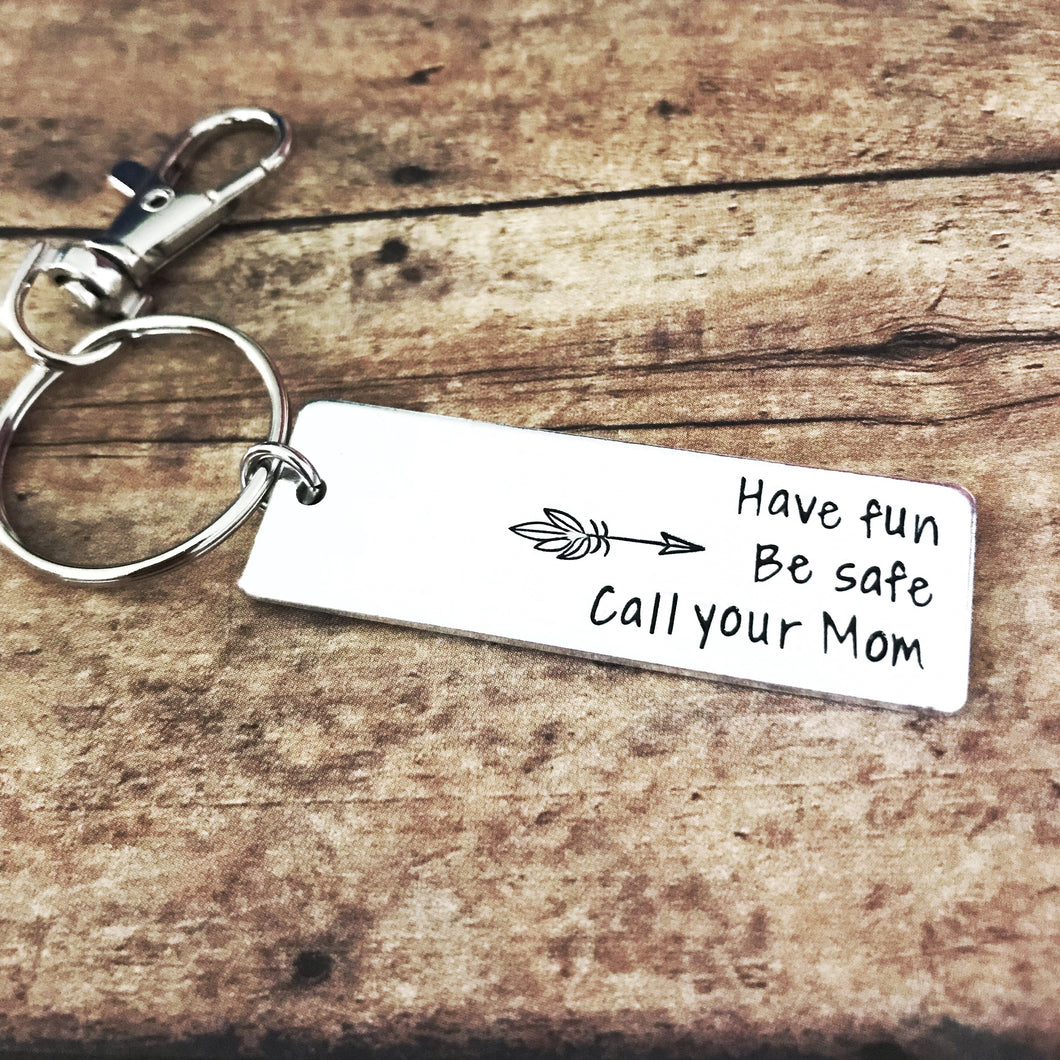 Call your mom keychain